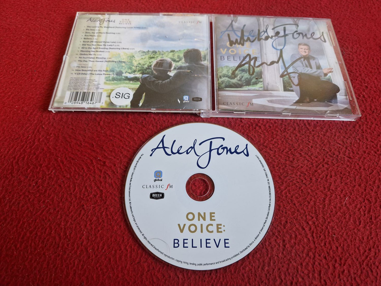 ALED JONES ONE VOICE: BELIEVE CD