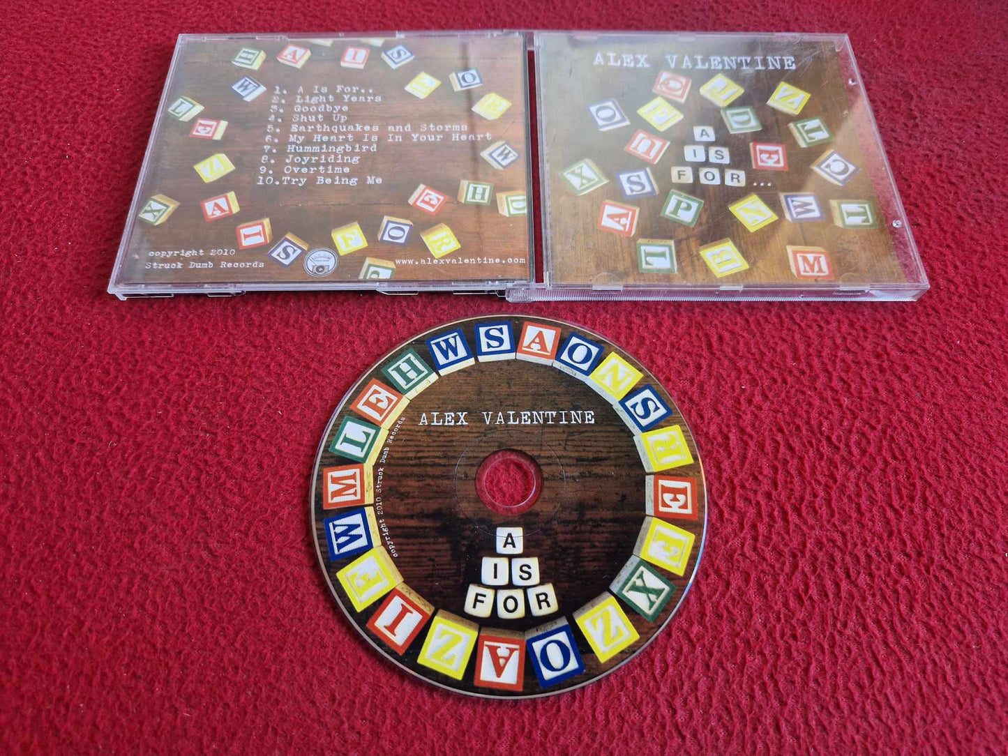 ALEX VALENTINE A IS FOR CD