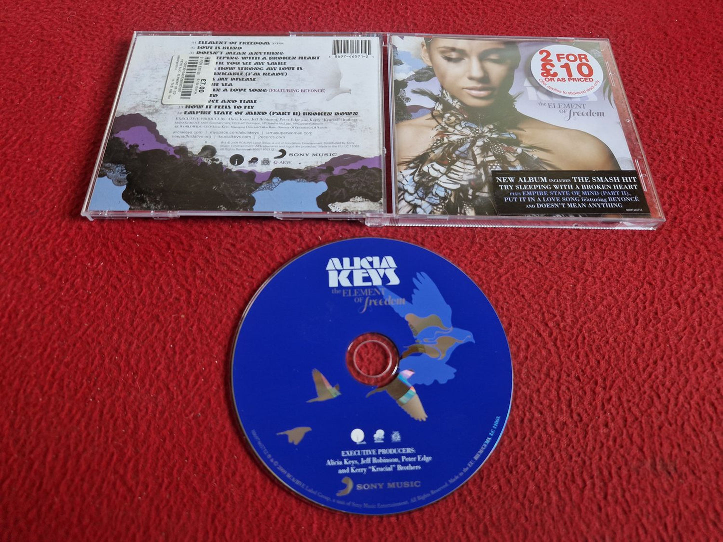 ALICIA KEYS THE ELEMENT OF FREEDOM CD
