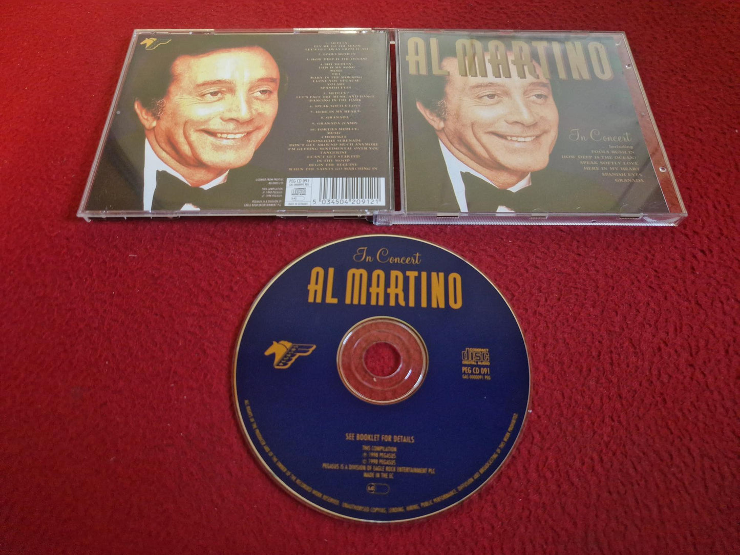 AL MARTINO IN CONCERT CD