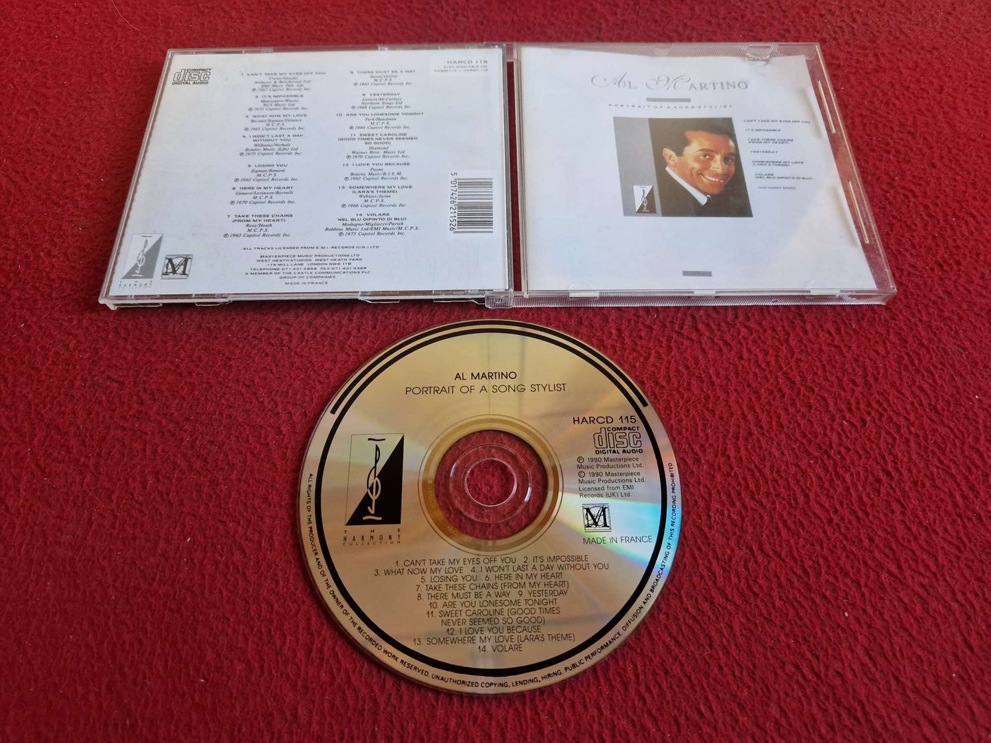AL MARTINO PORTRAIT OF A SONG STYLIST CD