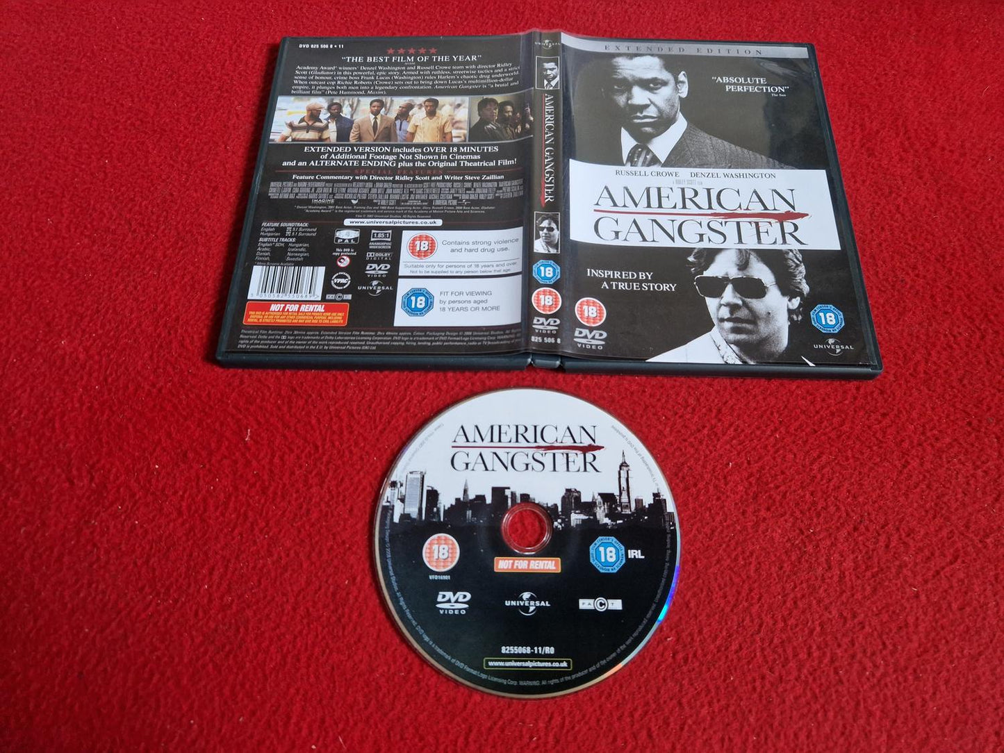 AMERICAN GANGSTER DVD