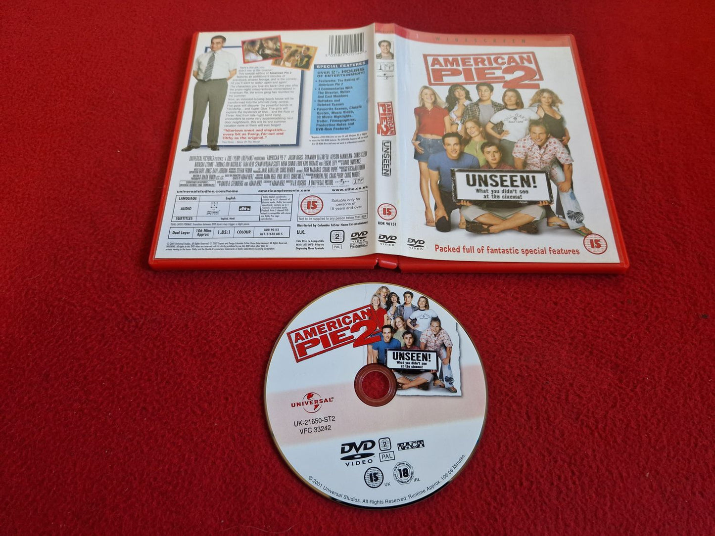 AMERICAN PIE 2 DVD