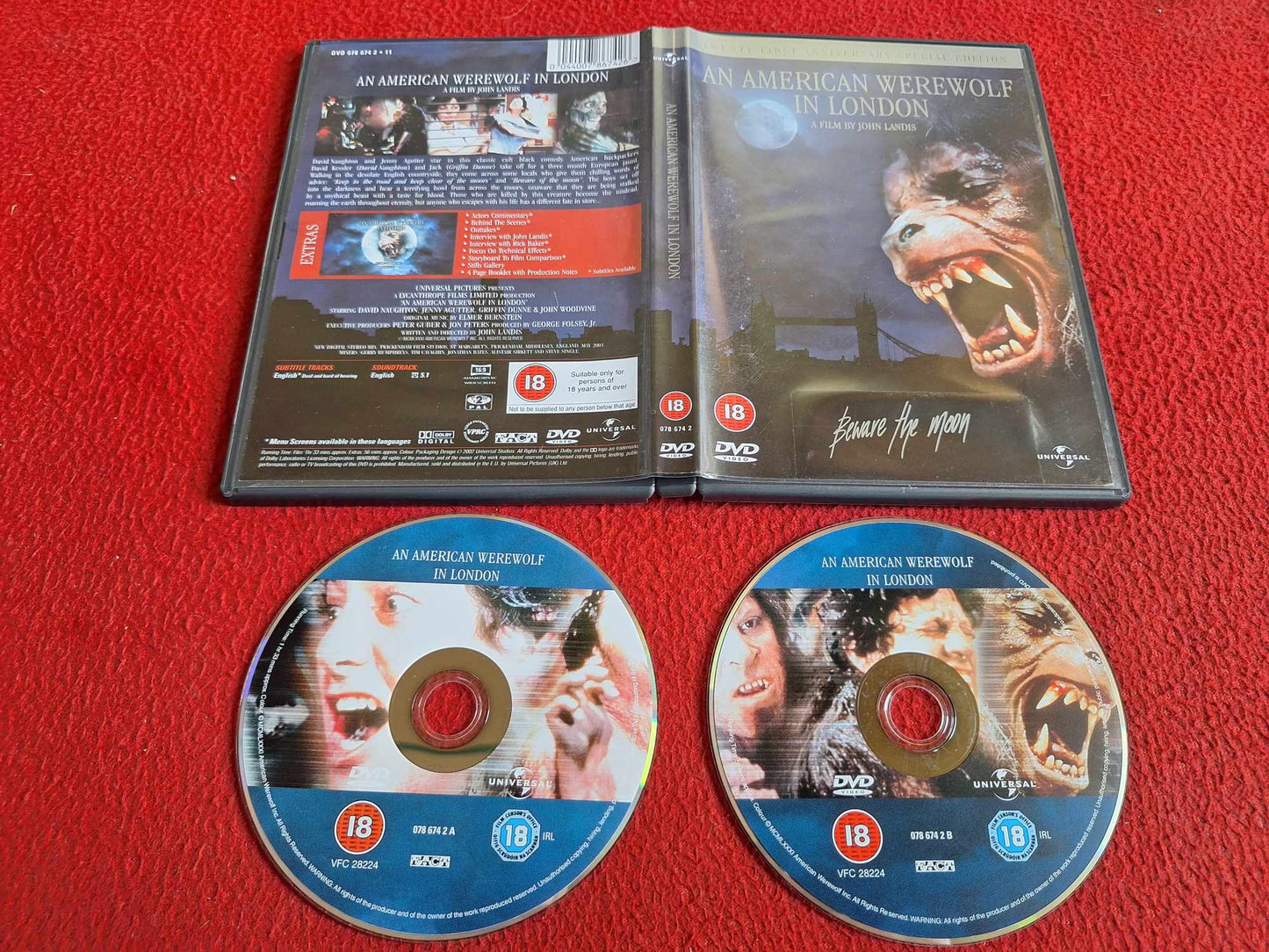 AN AMERICAN WEREWOLF IN LONDON DVD