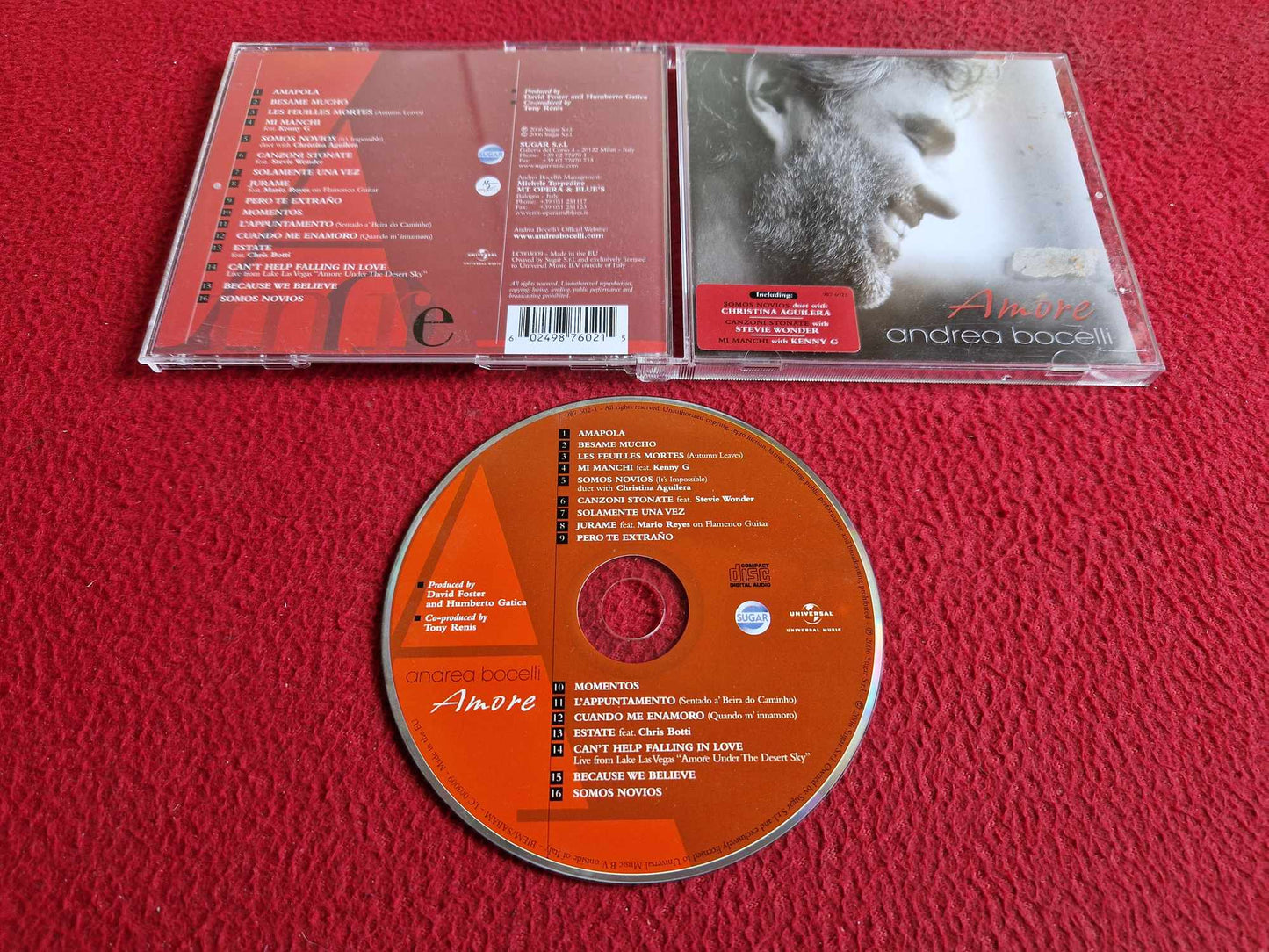 ANDREA BOCELLI AMORE CD