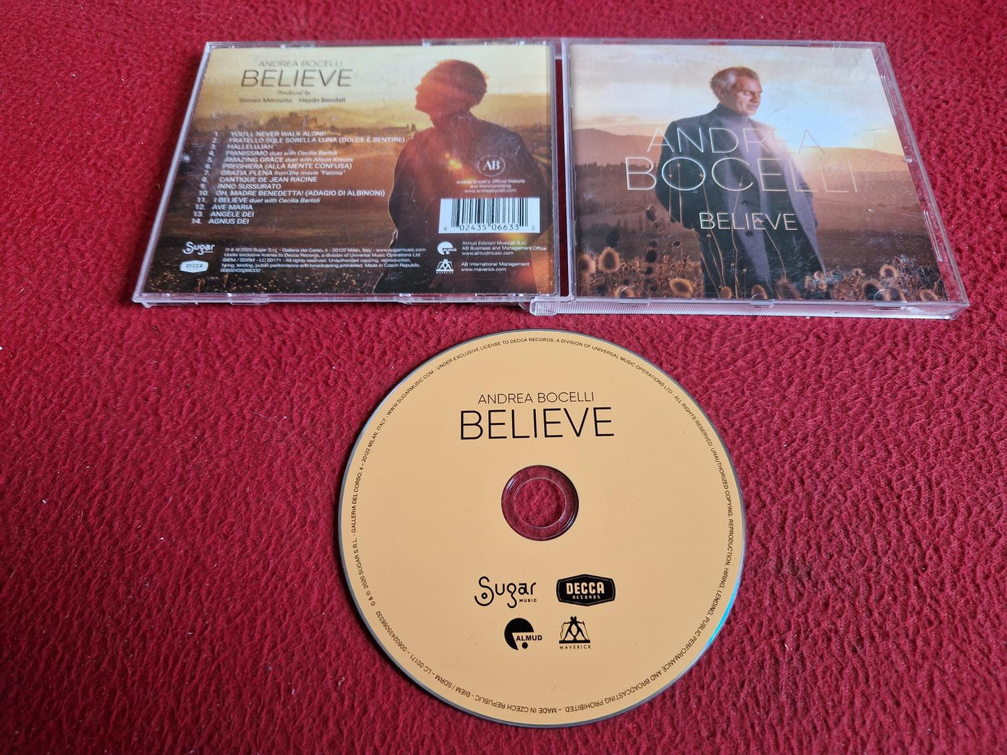 ANDREA BOCELLI BELIEVE CD