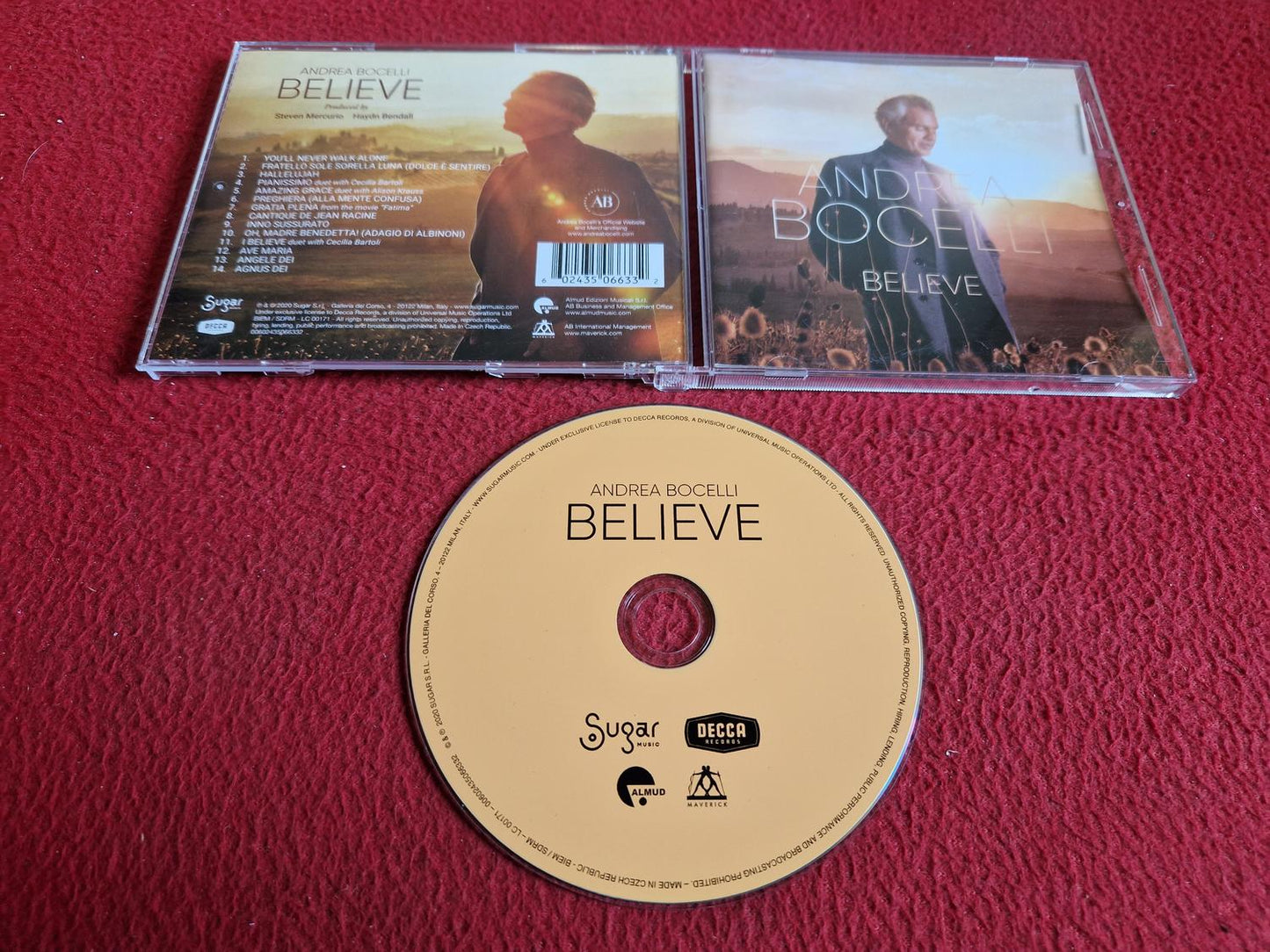 ANDREA BOCELLI BELIEVE CD