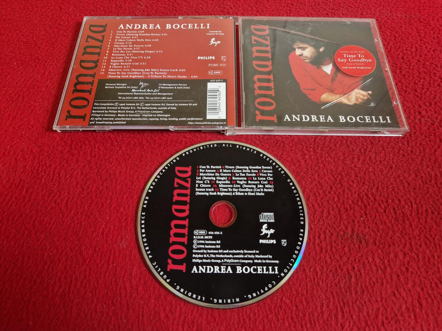 ANDREA BOCELLI ROMANZA CD