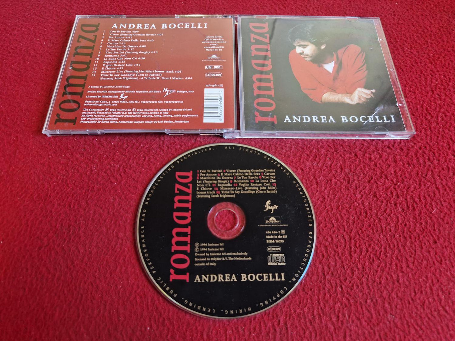 ANDREA BOCELLI ROMANZA CD