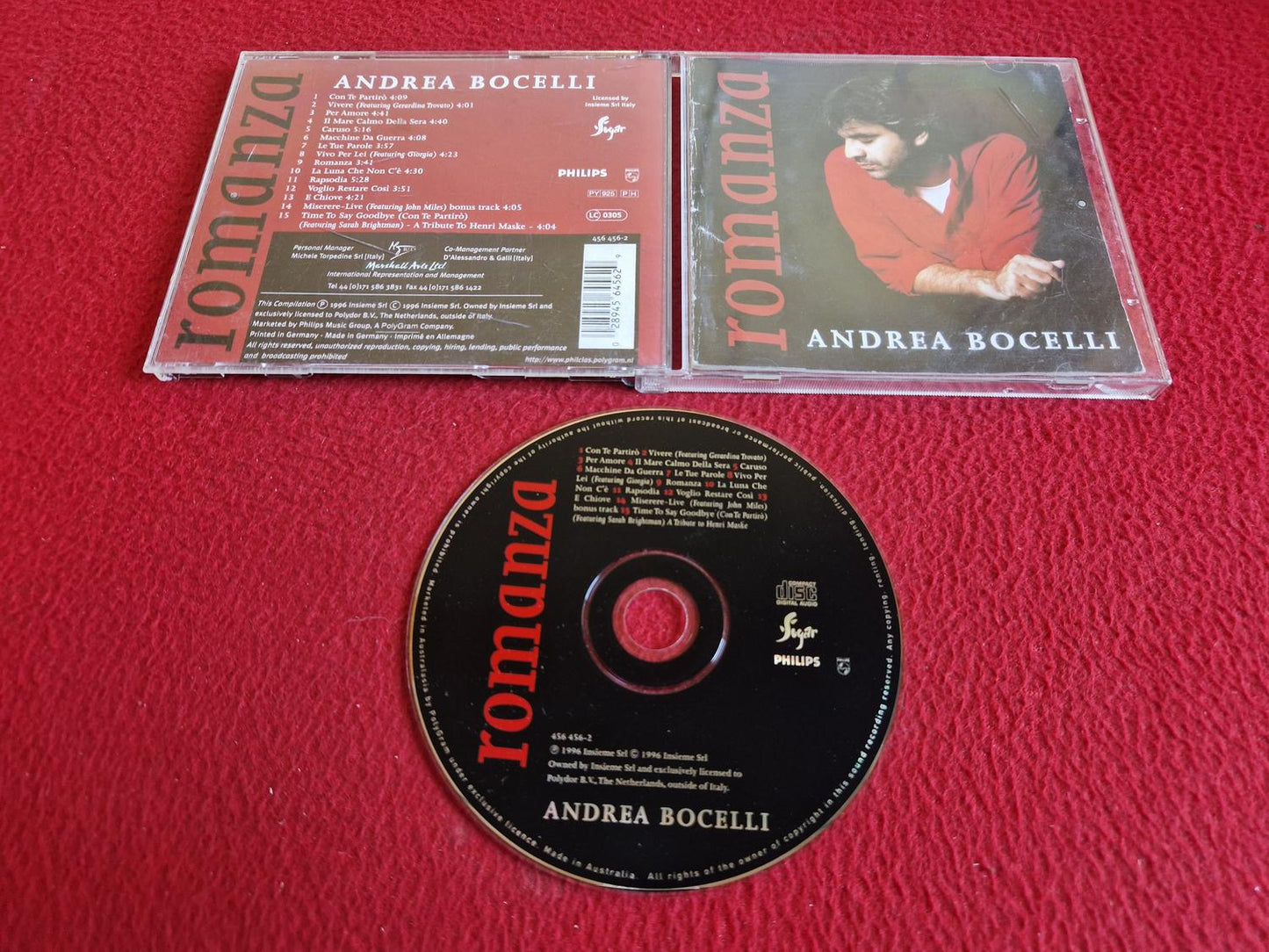 ANDREA BOCELLI ROMANZA CD