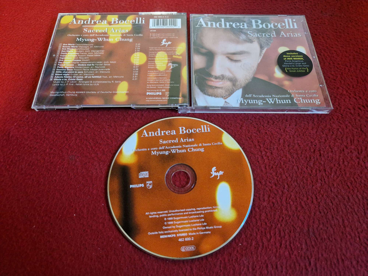 ANDREA BOCELLI SACRED ARIAS CD