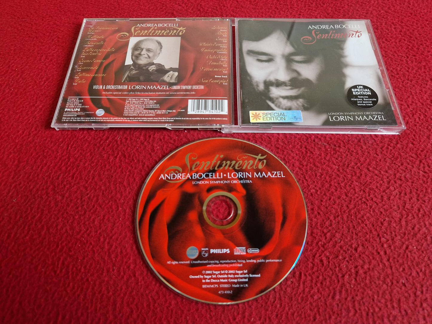 ANDREA BOCELLI SENTIMENTO CD