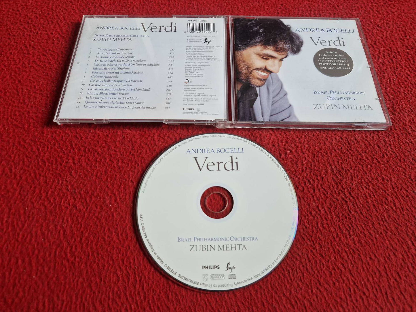 ANDREA BOCELLI VERDI CD