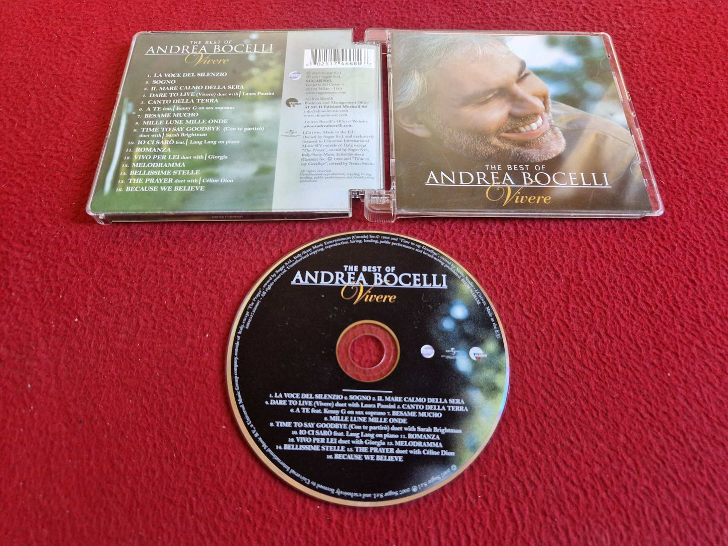 ANDREA BOCELLI VIVERE THE BEST OF CD