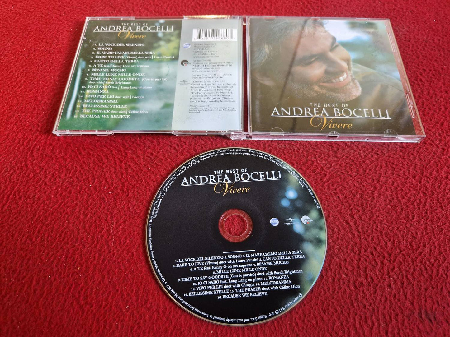 ANDREA BOCELLI VIVERE THE BEST OF CD