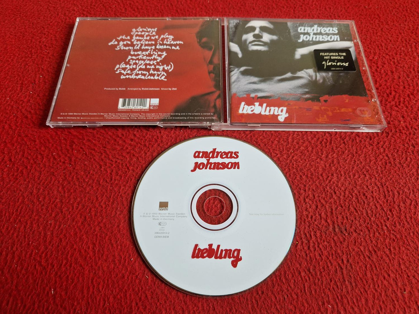 ANDREAS JOHNSON LIEBLING CD