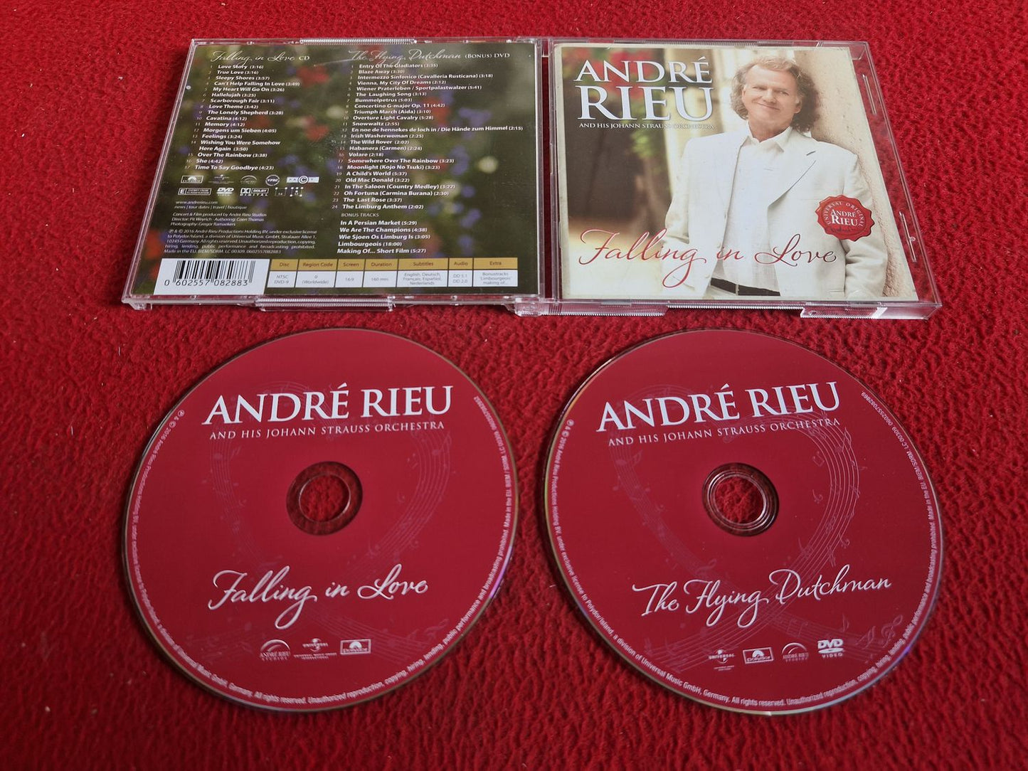 ANDRE RIEU AND HIS JOHANN STRAUSS ORCHESTRA FALLING IN LOVE CD / DVD