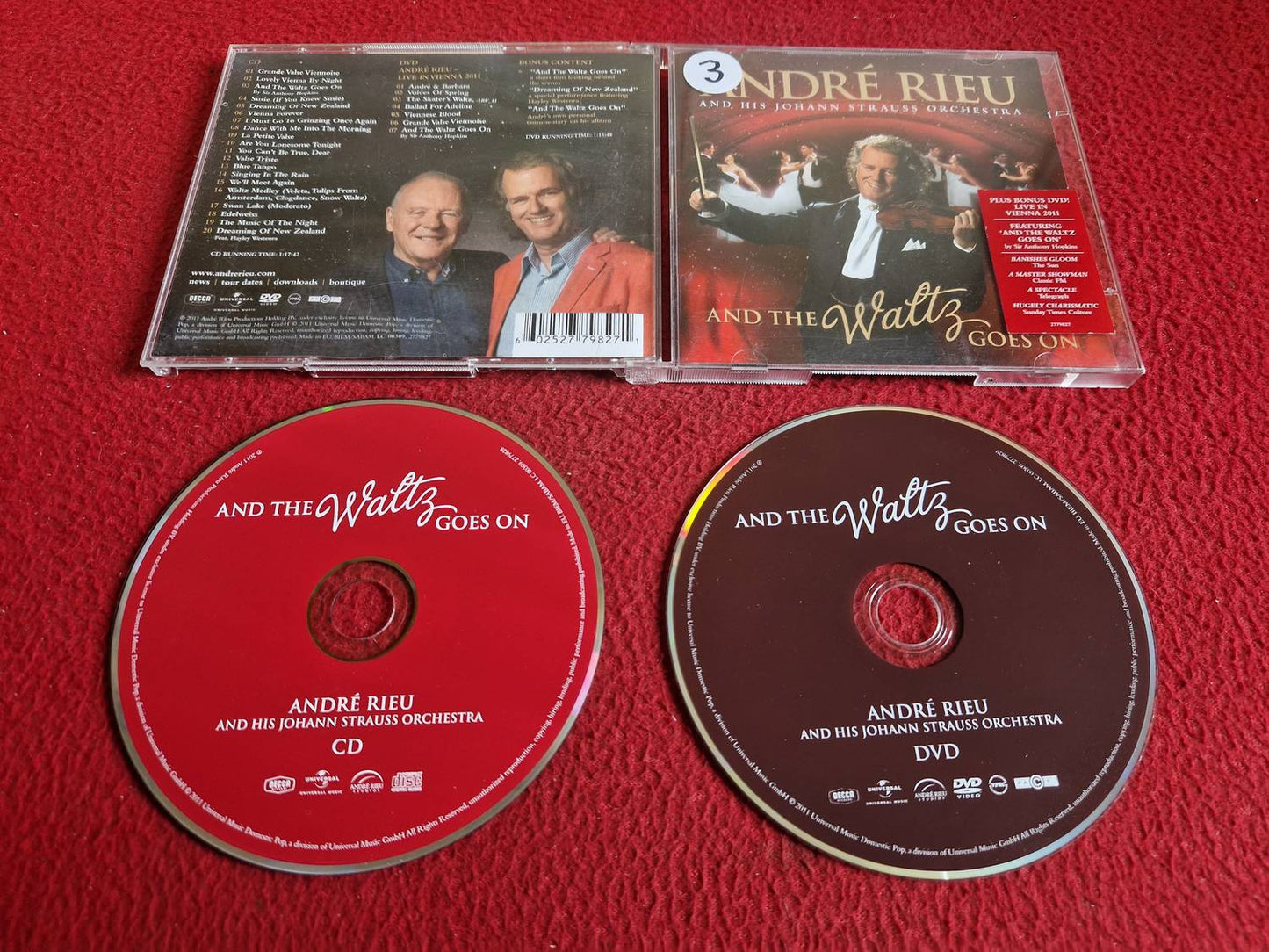 ANDRE RIEU AND THE WALTZ GOES ON CD / DVD