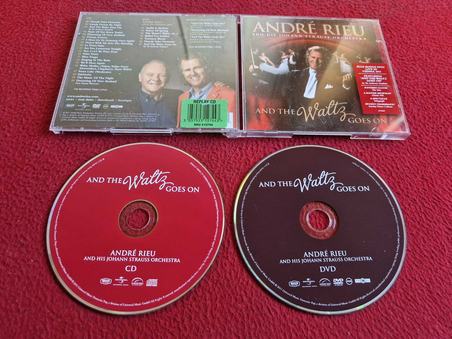 ANDRE RIEU AND THE WALTZ GOES ON CD / DVD