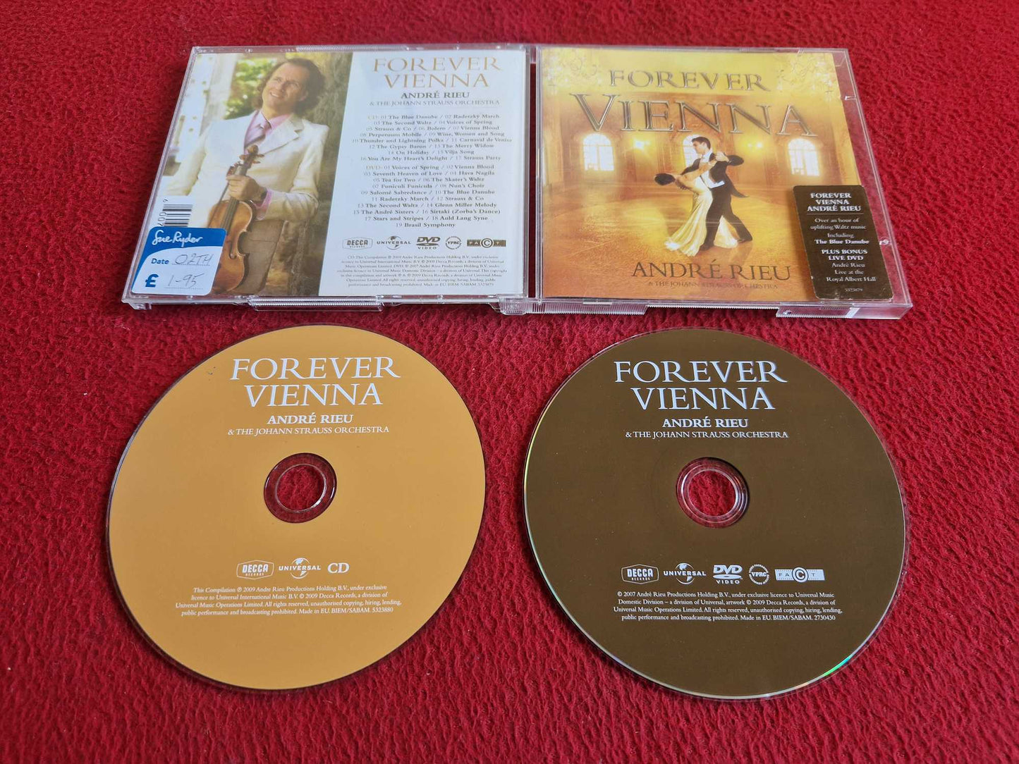 ANDRE RIEU FOREVER VIENNA CD / DVD