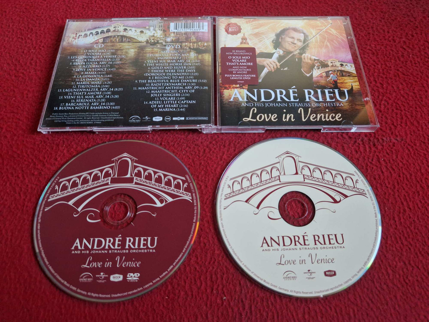 ANDRE RIEU LOVE IN VENICE CD