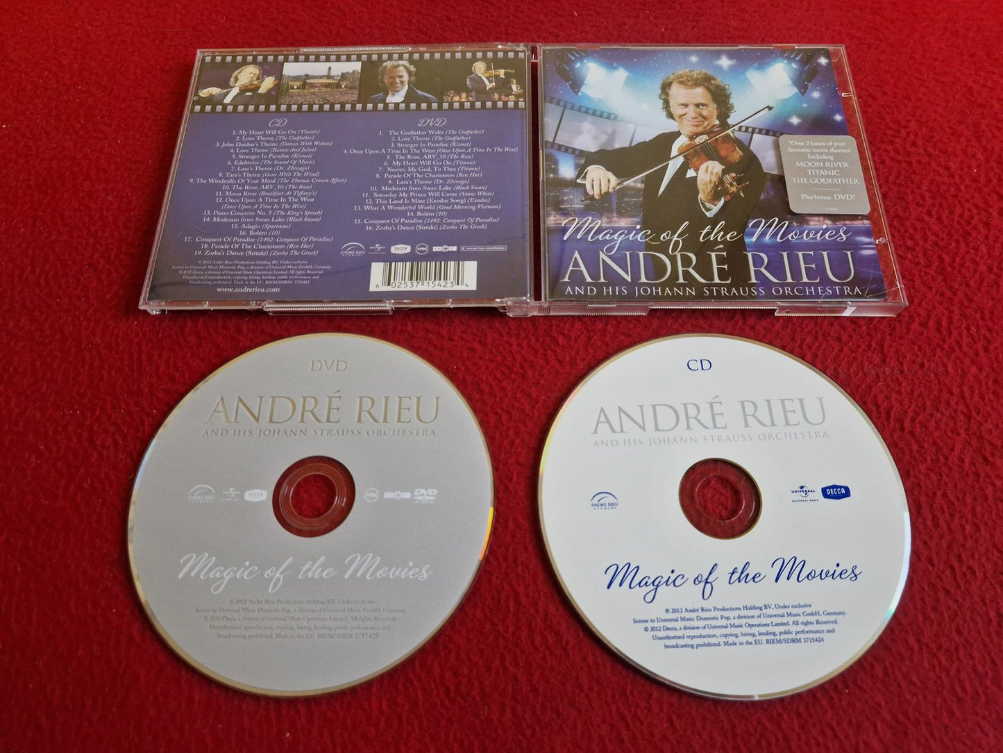 ANDRE RIEU MAGIC OF THE MOVIES CD