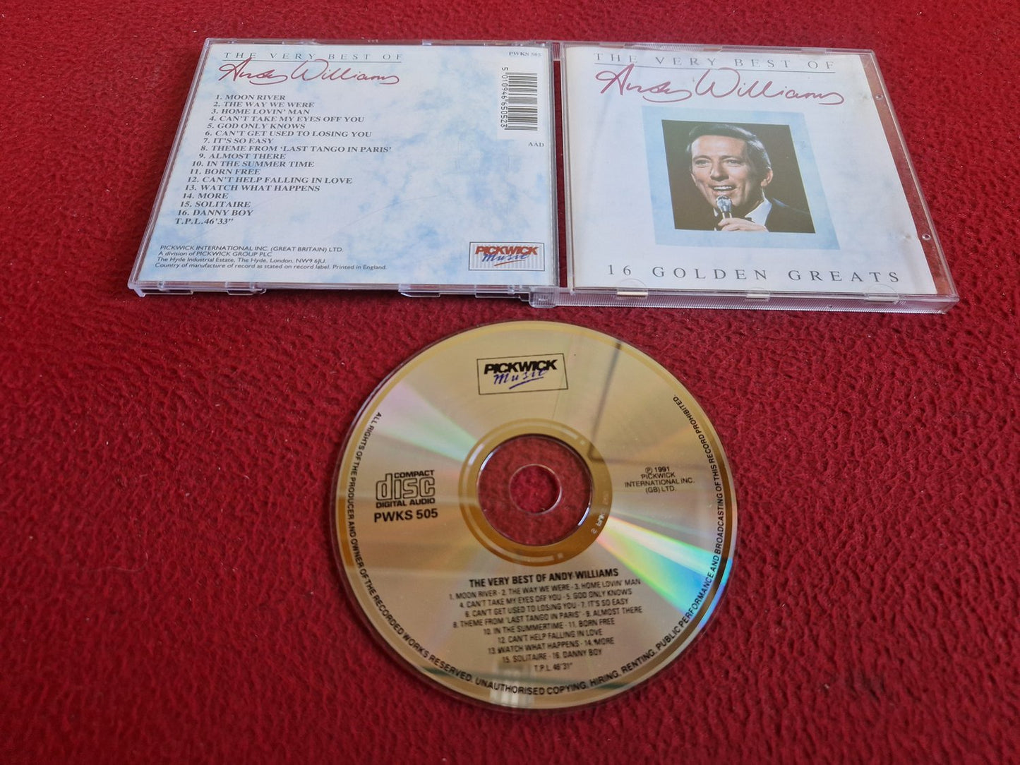 ANDY WILLIAMS THE VERY BEST OF CD
