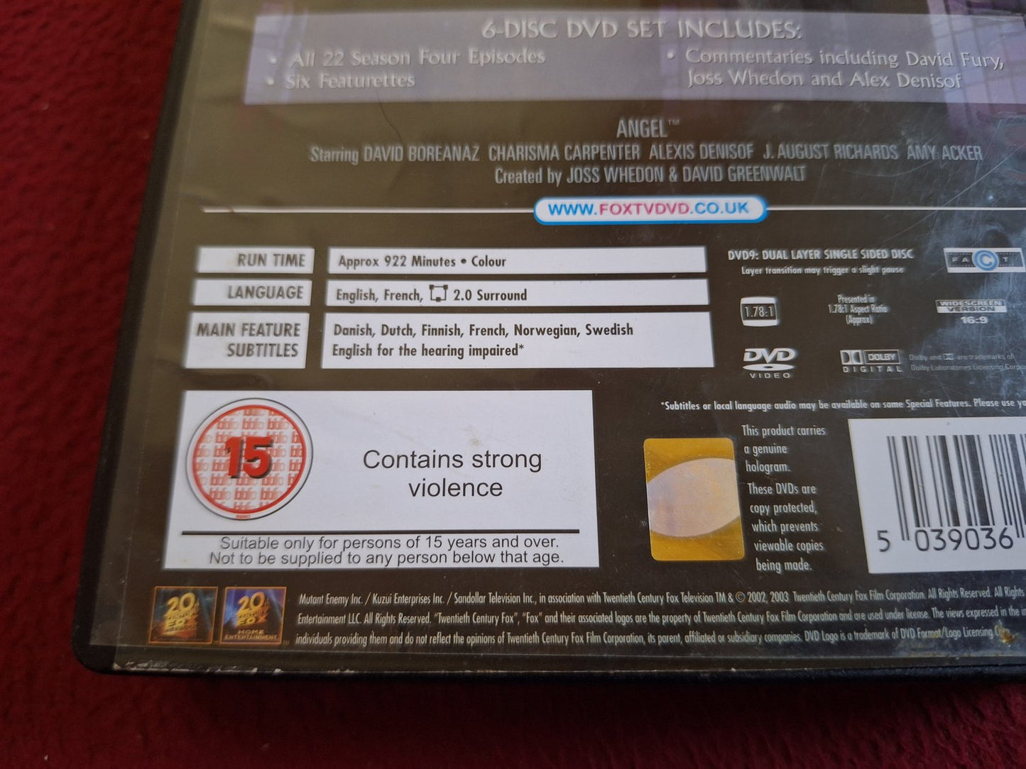 ANGEL SEASON 4 BOX DVD