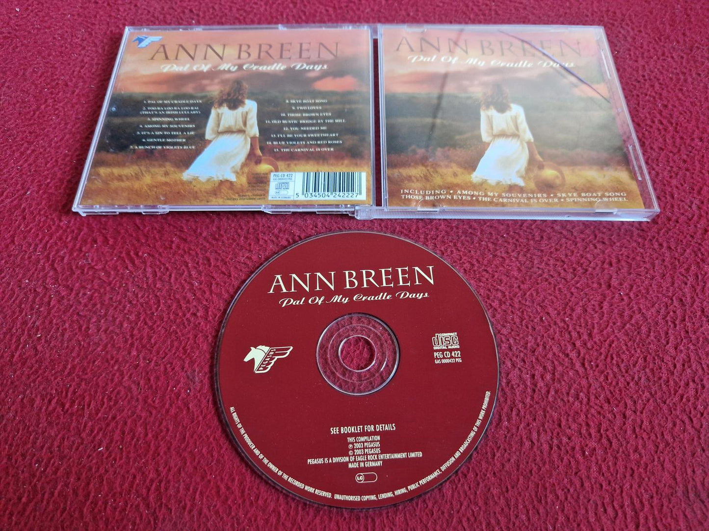 ANN BREEN PAL OF MY CRADLE DAYS CD