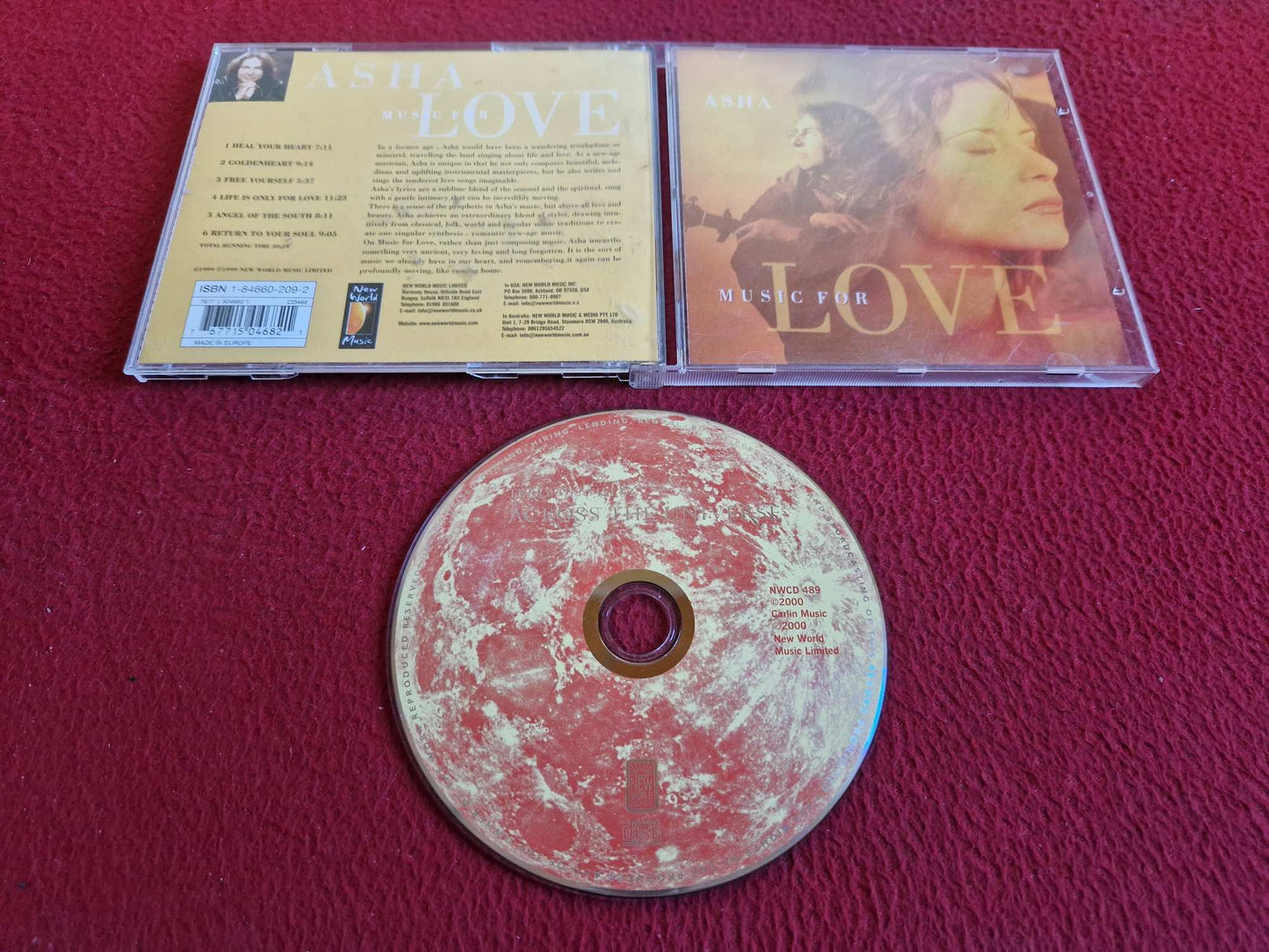 ASHA MUSIC FOR LOVE CD