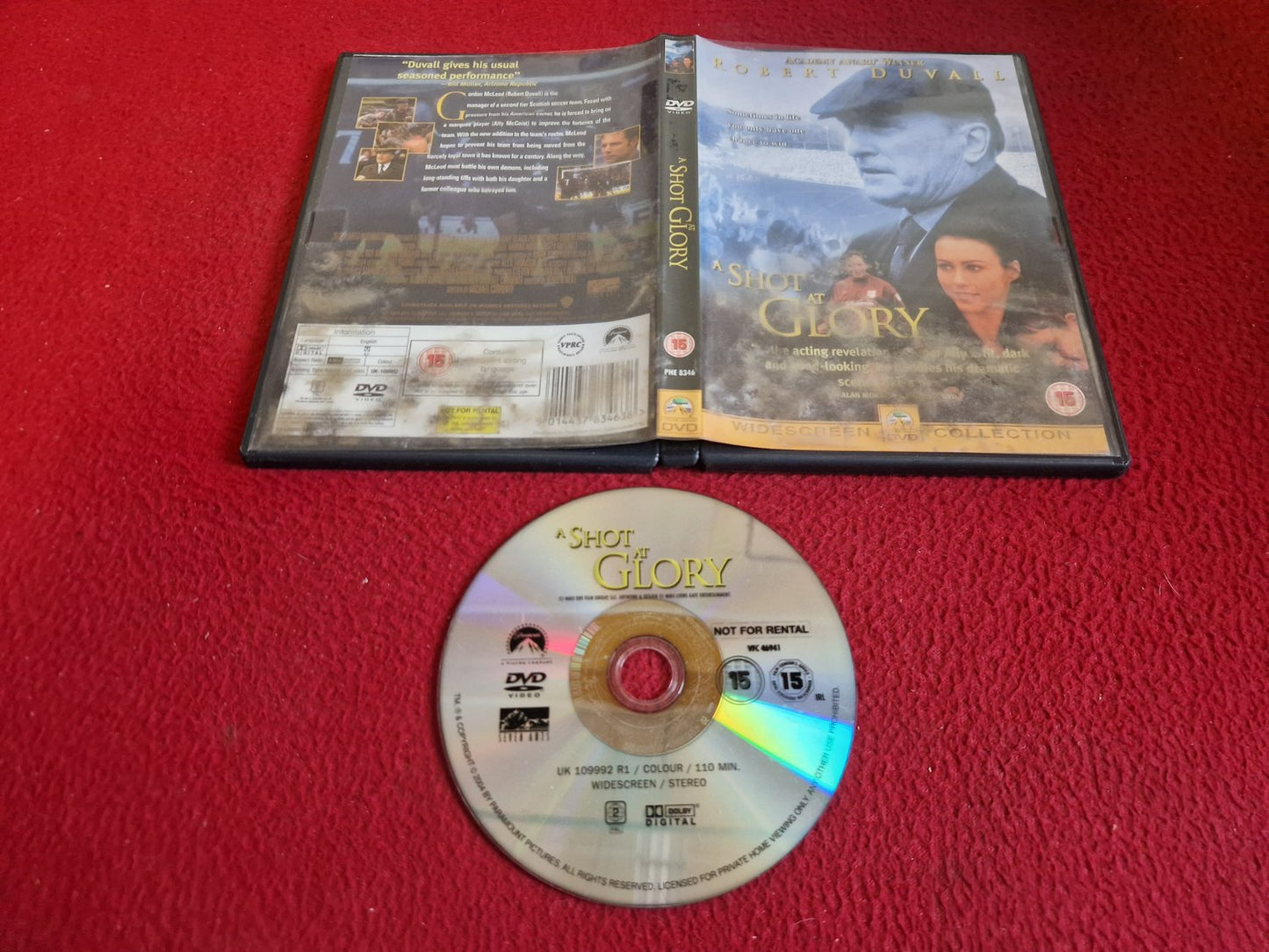 A SHOT AT GLORY DVD