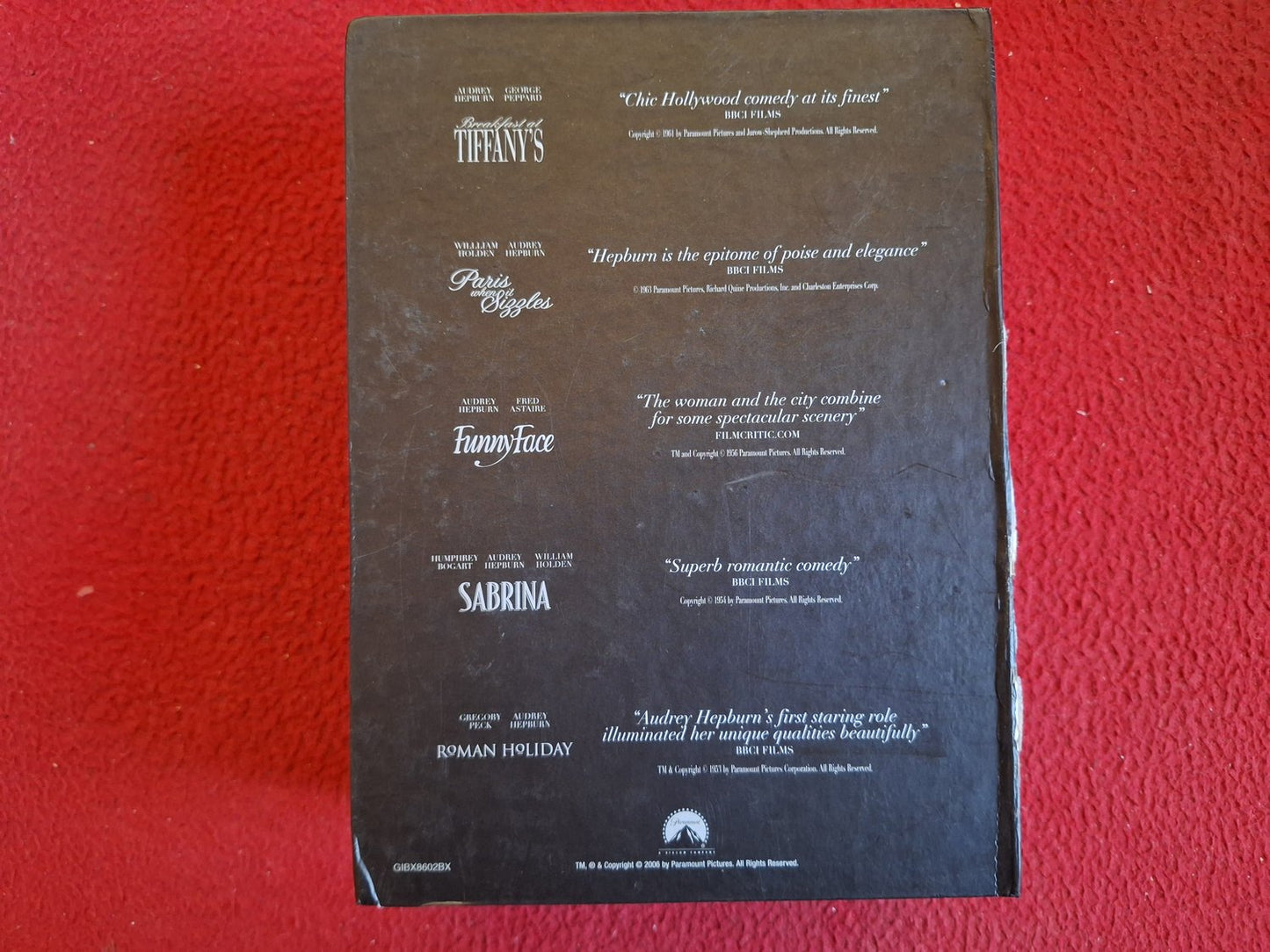 AUDREY HEPBURN COLL. - BREAKFAST AT TIFFANY'S + MANUS / SABRINA mfl BOX DVD
