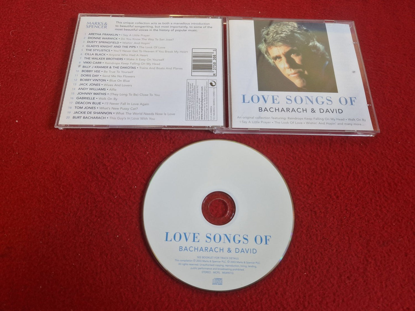 BACHARACH & DAVID LOVE SONGS OF till CD