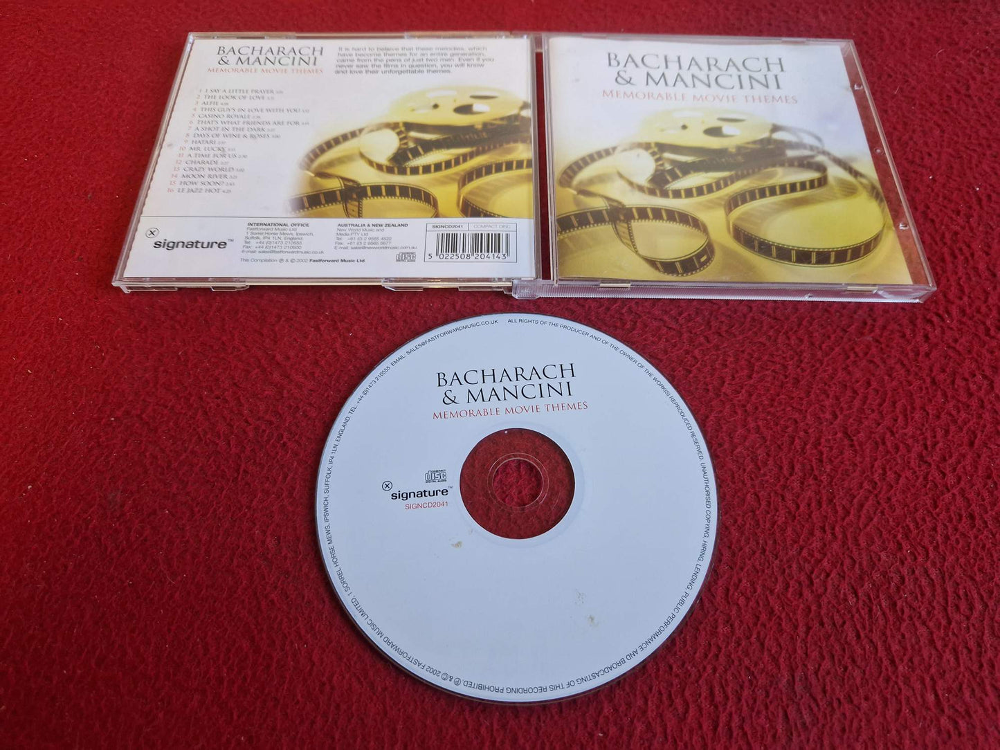 BACHARACHI & MANCINI MEMORABLE MOVIE THEMES CD
