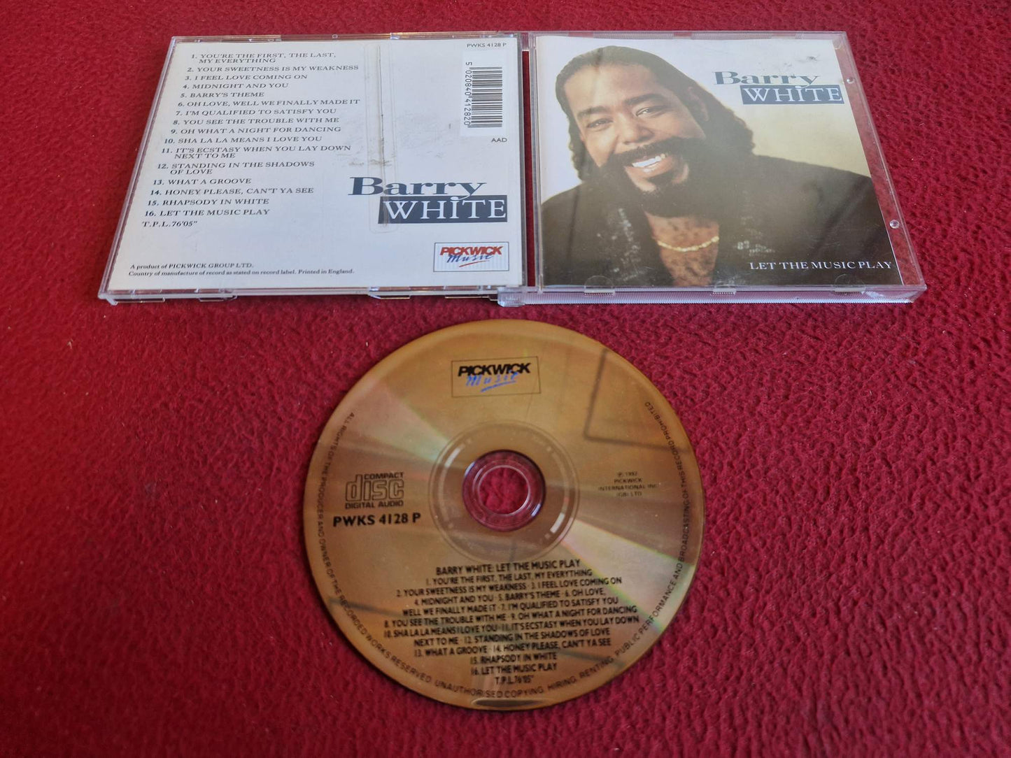 BARRY WHITE LET THE MUSIC PLAY CD