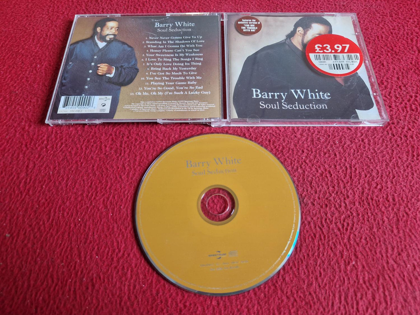 BARRY WHITE SOUL SEDUCTION CD