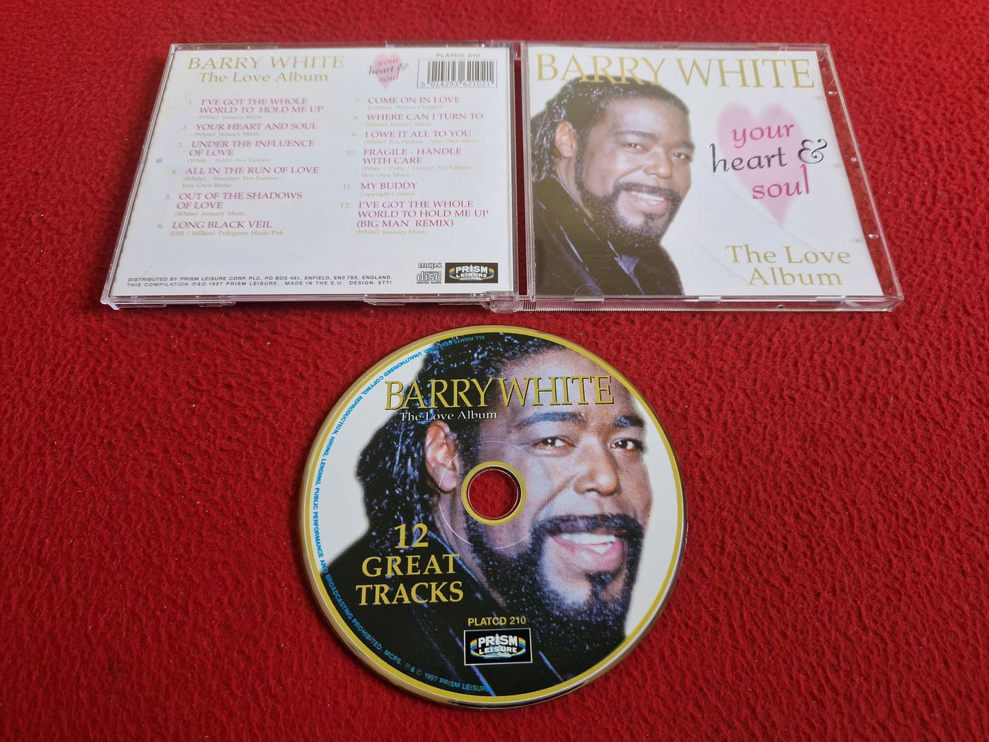 BARRY WHITE YOUR HEART & SOUL THE LOVE ALBUM CD