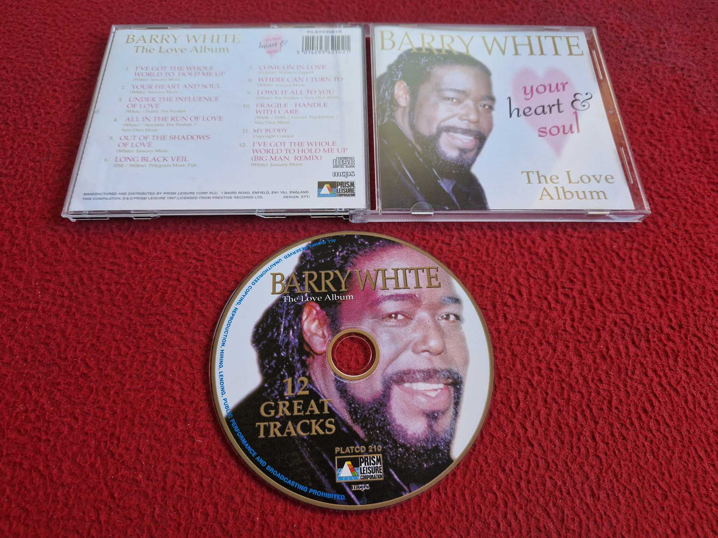 BARRY WHITE YOUR HEART & SOUL THE LOVE ALBUM CD