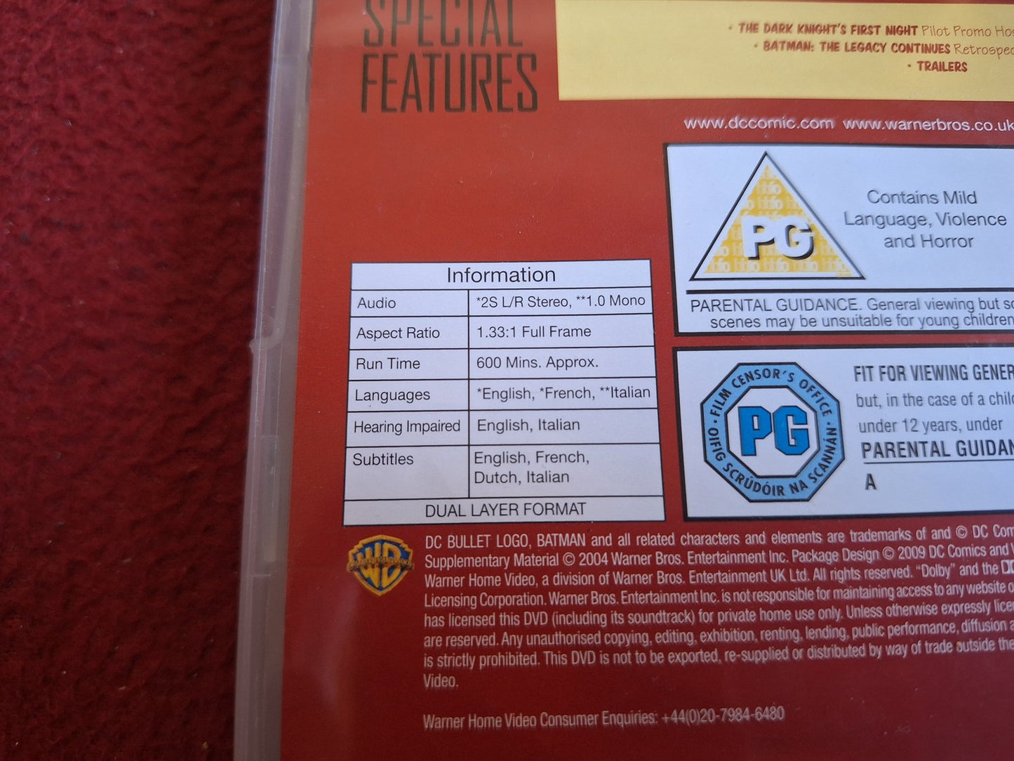 BATMAN THE ANIMATED SERIES VOLUME 1 BOX DVD