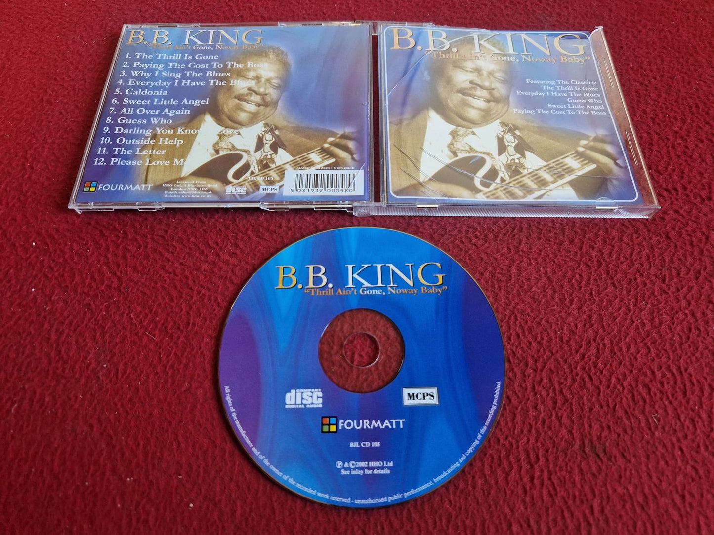 B.B. KING THRILL AIN'T GONE, NOWAY BABY CD