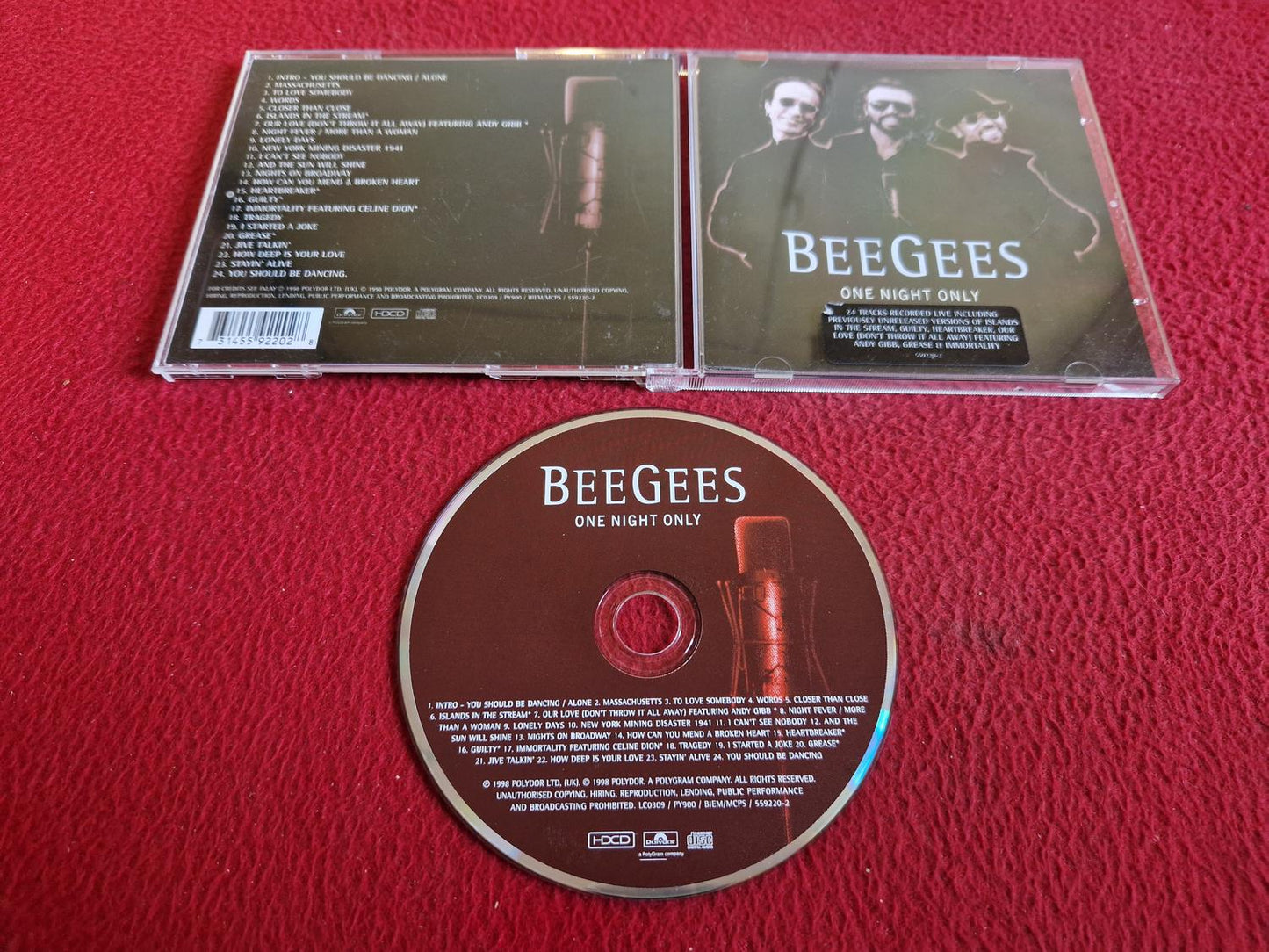 BEE GEES ONE NIGHT ONLY CD