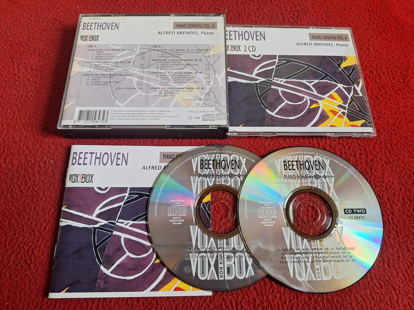 BEETHOVEN PIANO SONATAS VOL 4 ALFRED BENDEL PIANO CD BOX