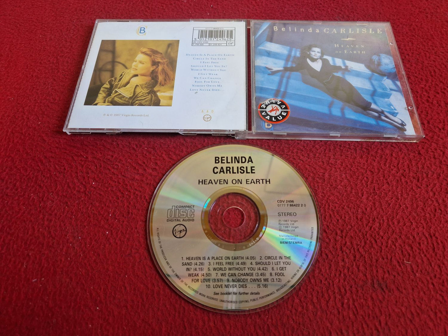 BELINDA CARLISLE HEAVEN ON EARTH CD