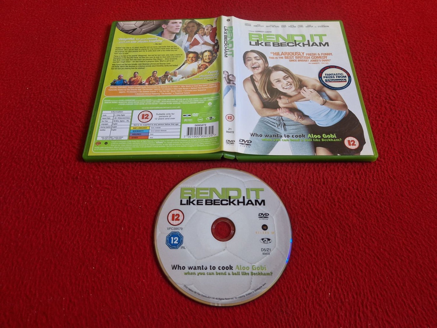BEND IT LIKE BECKHAM DVD
