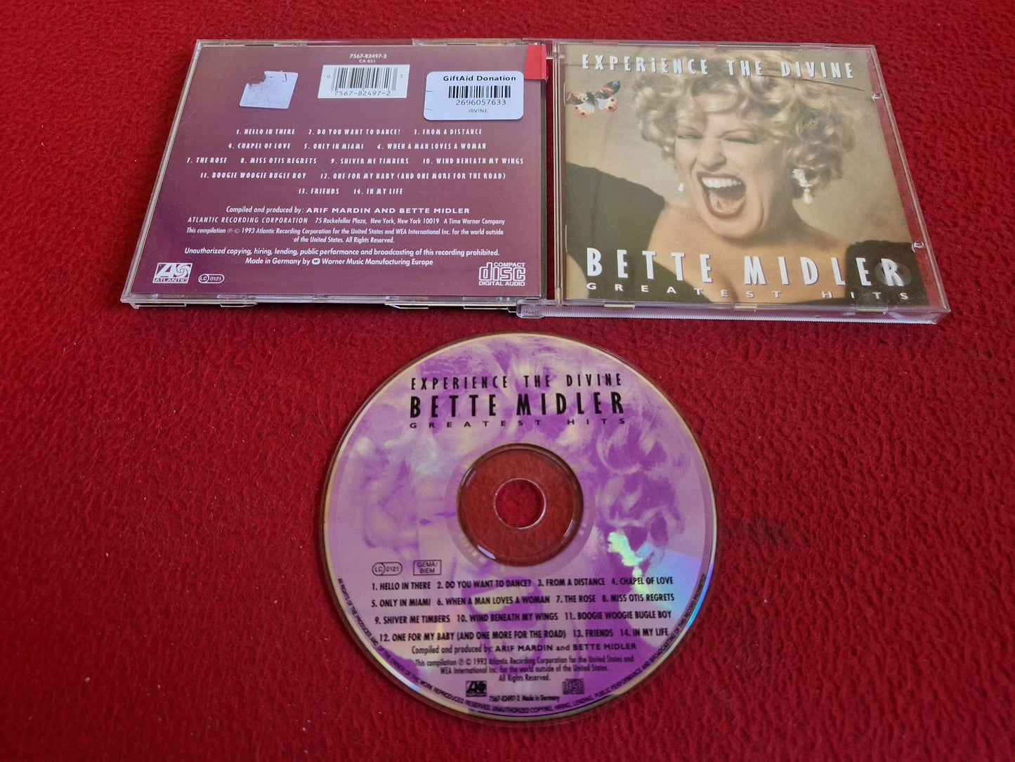 BETTE MIDLER EXPERIENCE THE DIVINE GREATEST HITS CD