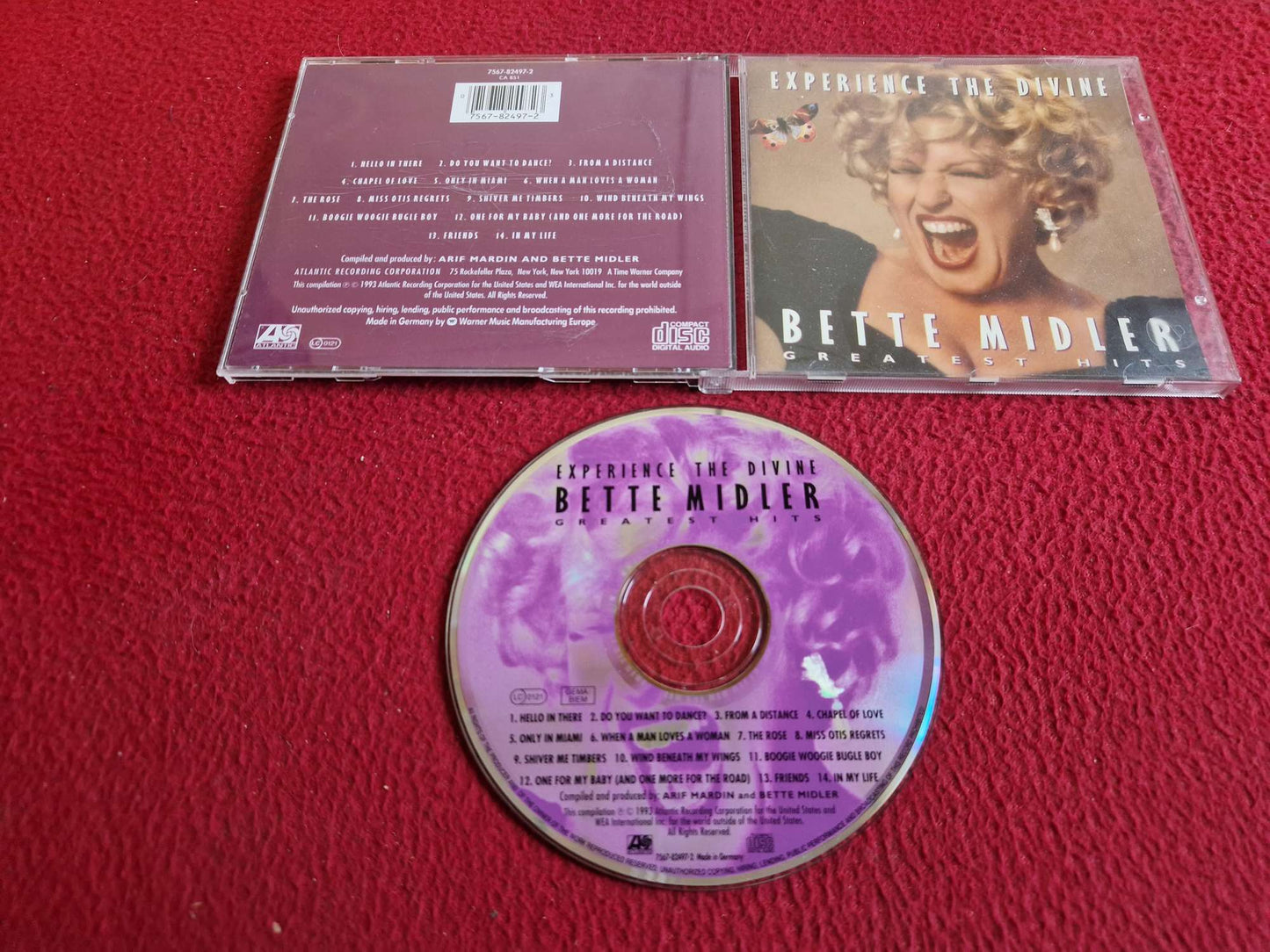 BETTE MIDLER EXPERIENCE THE DIVINE GREATEST HITS CD