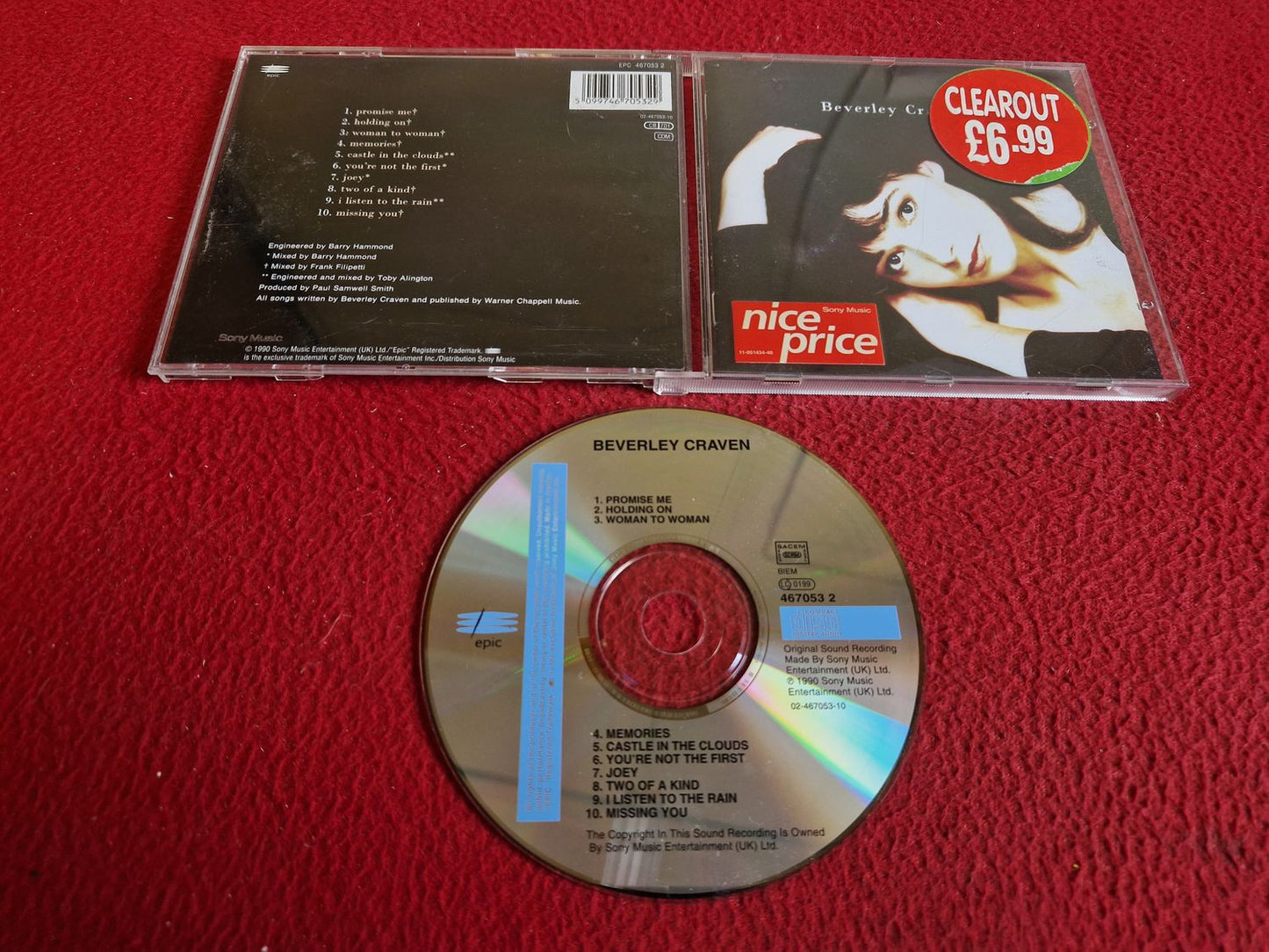 BEVERLEY CRAVEN - BEVERLEY CRAVEN CD