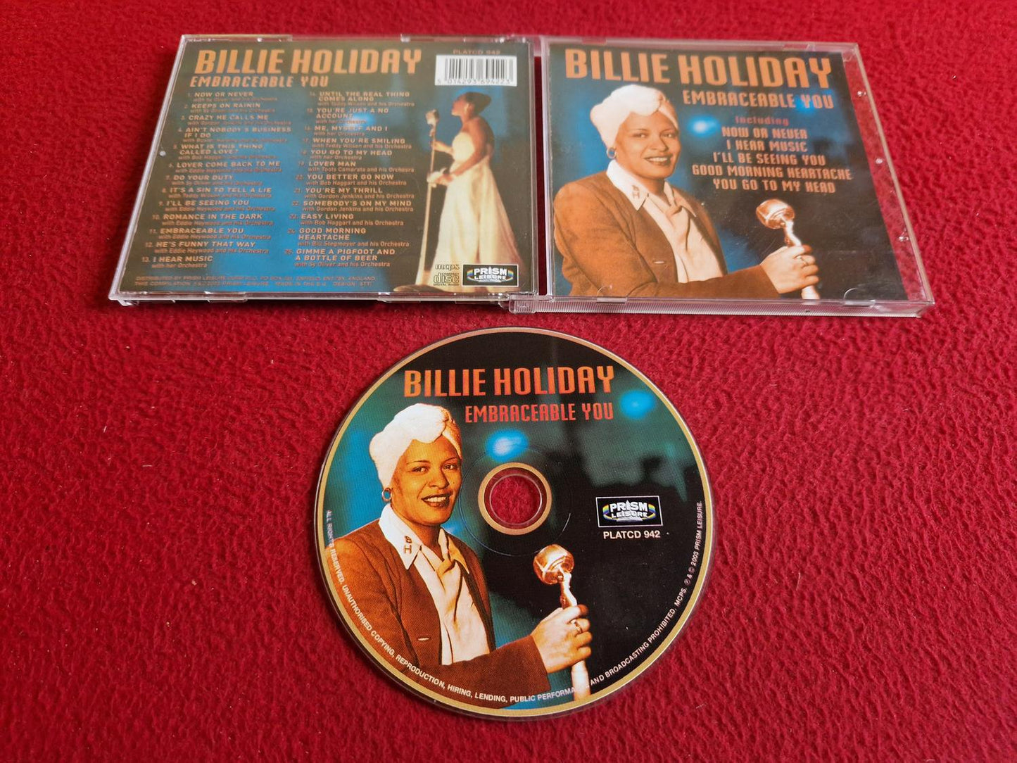 BILLIE HOLIDAY EMBRACEABLE YOU CD