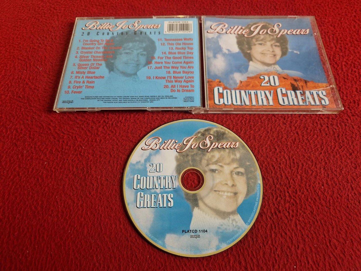 BILLIE JO SPEARS 20 COUNTRY GREATS CD