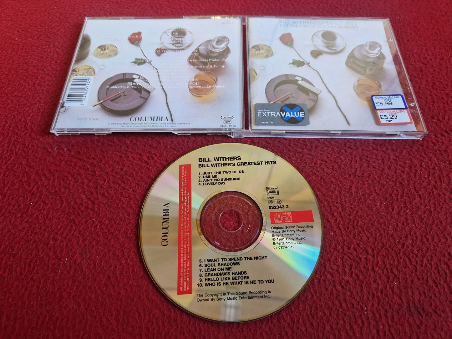 BILL WITHERS GREATEST HITS CD